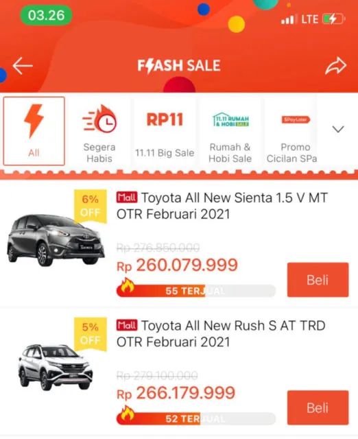 Rintihan Warganet Indonesia Saat Lihat Ada Orang Checkout Mobil via Online Shop. Sabar~ 11