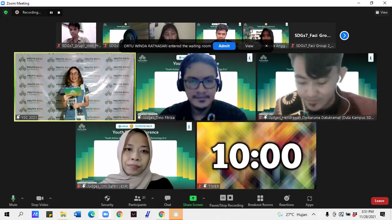 AIESEC Ajak Pemuda Peduli Permasalahan Energi Terbarukan dan Perubahan Iklim melalui Youth SDGs Conference 2021 4