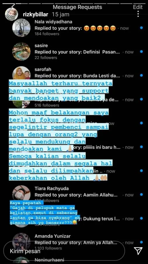 Rizky Billar Minta Maaf pada Fans karena Mengabaikan Dukungan Mereka 3