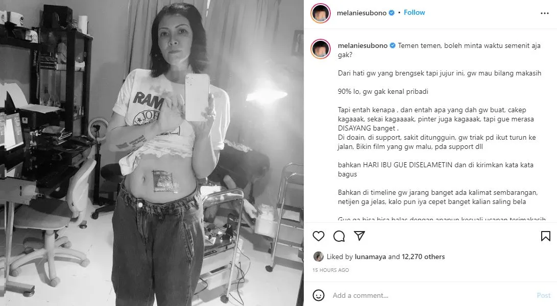Melanie Subono Dapat Ucapan Hari Ibu, Terharu karena Merasa Sangat Disayang 3