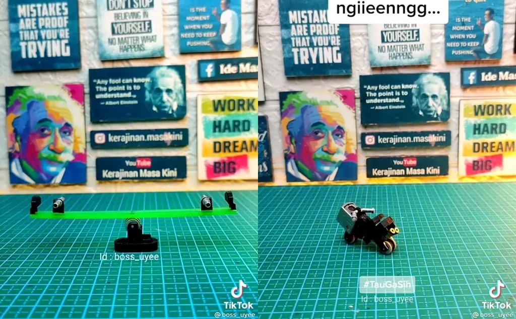 Ubah Limbah Korek Api jadi Karya Seni, @boss_uyee Menangkan Challenge #TauGaSih TikTok Indonesia 4