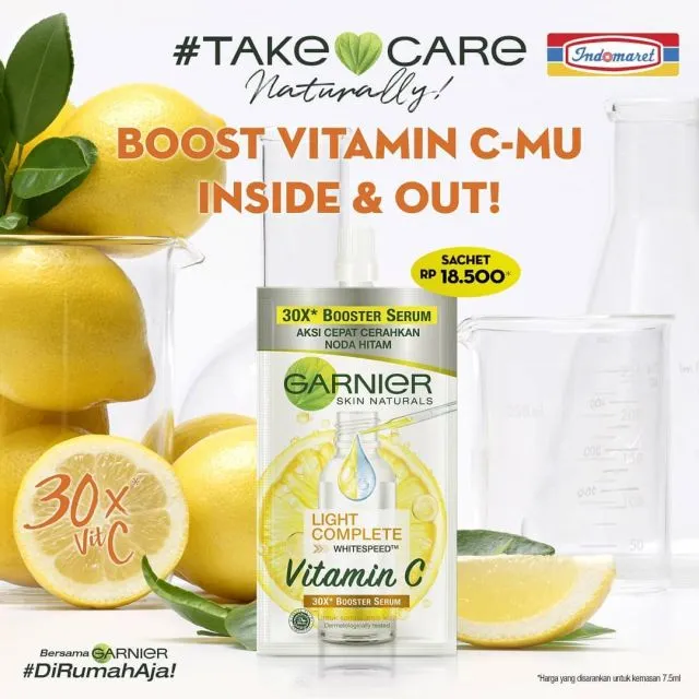 Rekomendasi Serum Sachet yang Terjangkau, Praktis dan Enak Dibawa Travelling 10 Serum sachet garnier varian vitamin C