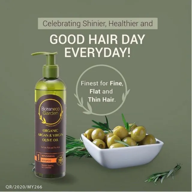 Rekomendasi Sampo Bebas Silikon untuk Rambut Lebih Bersih, Bebas Licin 10 Botaneco Garden Argan Oil & Virgin Olive Oil