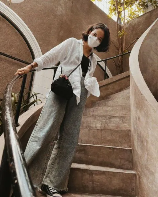 9 Ide Fashion ala Putri Marino yang Simpel 11