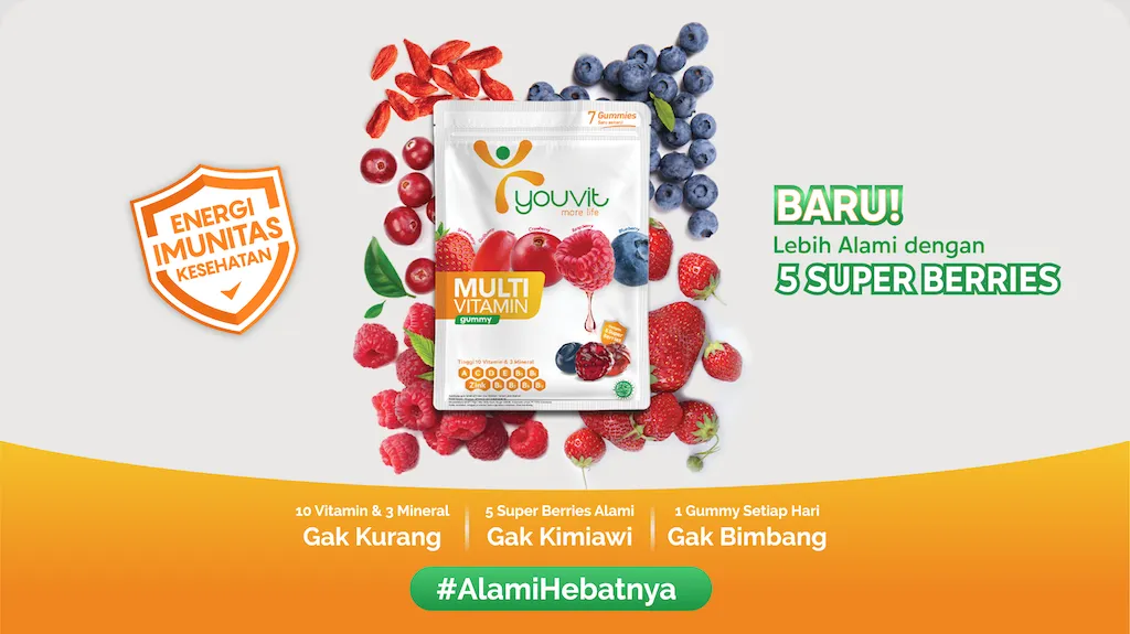 YOUVIT Multivitamin Gummy Hadirkan Inovasi Baru untuk Cukupi Nutrisi Harian 5 YOUVIT multivitamin baru
