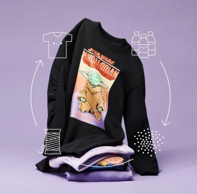 5 Merek Fashion yang Pernah Luncurkan Produk Bahan Daur Ulang 6 Kaus anak bottle2fashion dari H&M