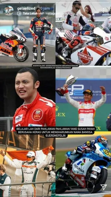 Jerome Ditegur Sean Gelael Soal Kiprah Pembalap Indonesia di Internasional 4 IG Story Sean Gelael