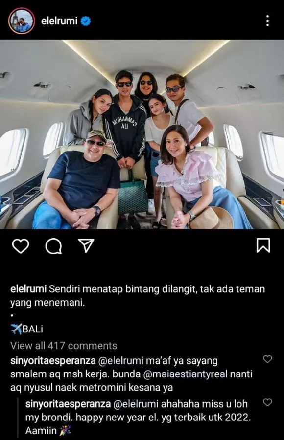El Rumi Jadi Ledekan Karena Belum Punya Pacar, Sinyorita Membela 8 Akun Instagram @elelrumi