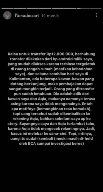 Rekening Fiersa Besari Dibobol, Pelakunya Sudah Diketahui dan Uang Dikembalikan 5 rekening Fiersa Besari dibobol