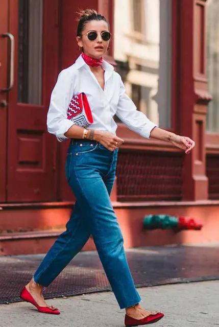 Jenis-jenis Sepatu yang Cocok Banget Sama Celana Jeans 11 Flat shoes