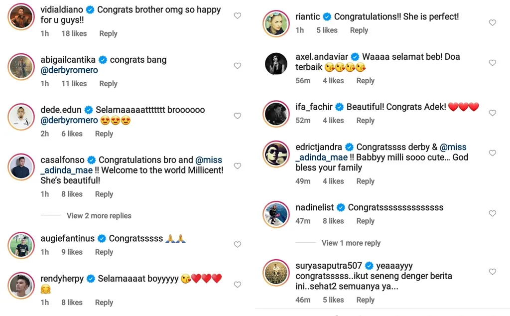 Derby Romero-Claudia Adinda Sambut Kelahiran Anak Pertama. Selamat! 4 Anak pertama Derby