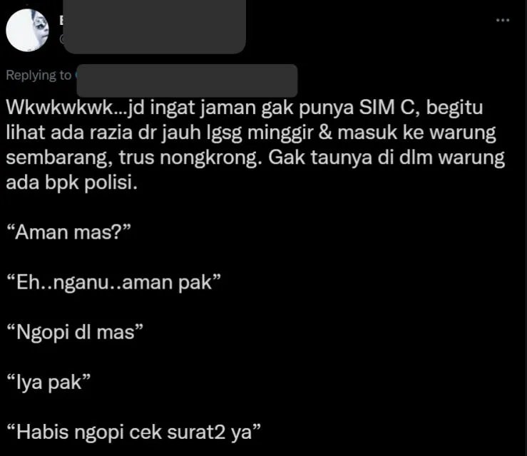 Cerita Warganet Kabur Saat Ditilang, Kalau Udah Kepepet Auto Kreatif! 13