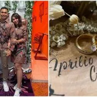 8 Momen Lamaran Aprilio Manganang dan Claudya, Berlangsung Khidmat dan Sederhana