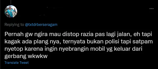 Pengalaman Kocak Warganet Bingung Bedakan Seragam Satpam dan Polisi 15 Pengalaman kocak warganet