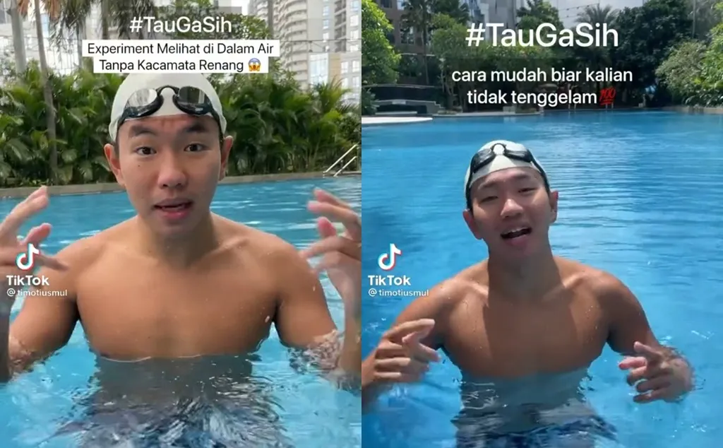Aktif Bikin Konten Edukasi tentang Renang, Timotius Mulyadi Menangkan Challenge #TauGaSih TikTok Indonesia 4