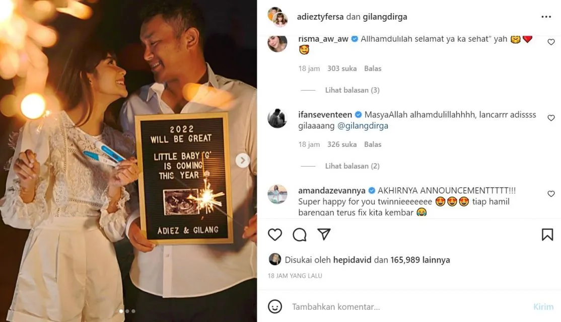 Istri Gilang Dirga Hamil Anak Pertama, Setelah 5 Tahun Penantian 4