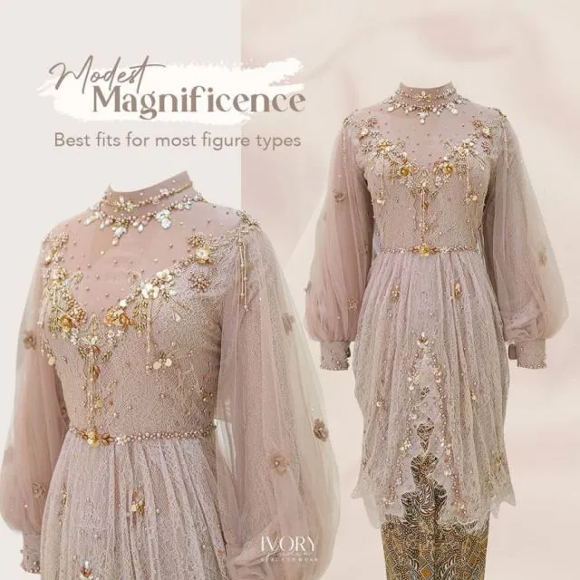 Kumpulan Ide Kebaya Warna Cokelat Terbaru. Elegan! 15 Rekomendasi kebaya cokelat