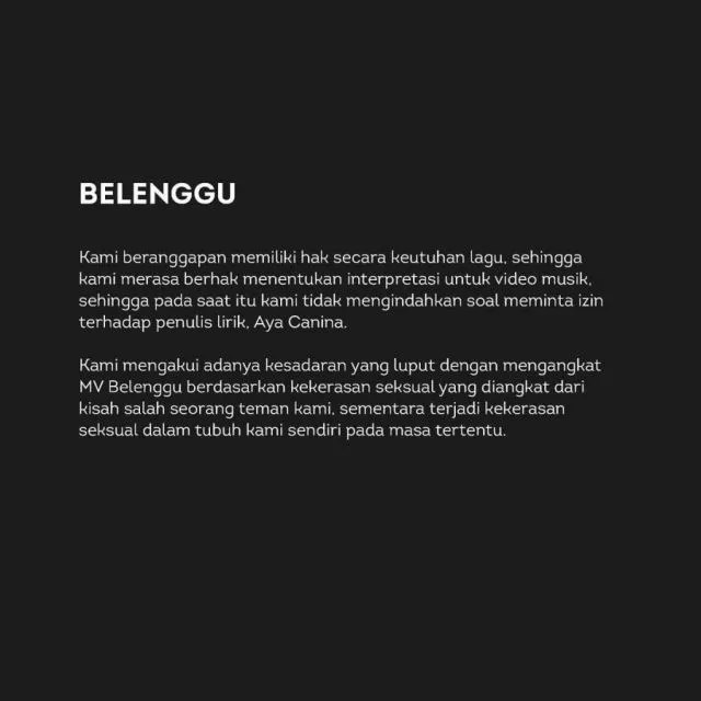 Amigdala Tanggapi Kasus Kekerasan yang Menimpa Mantan Vokalis 8 Lagu belenggu