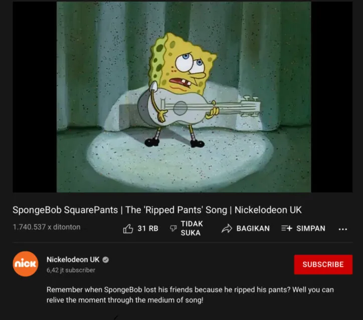 Jadi Bagian Masa Kecil, ini Lagu-lagu di Kartun Spongebob yang Fenomenal 13