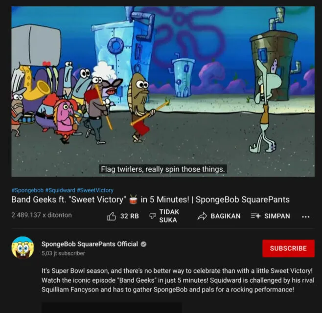 Jadi Bagian Masa Kecil, ini Lagu-lagu di Kartun Spongebob yang Fenomenal 14