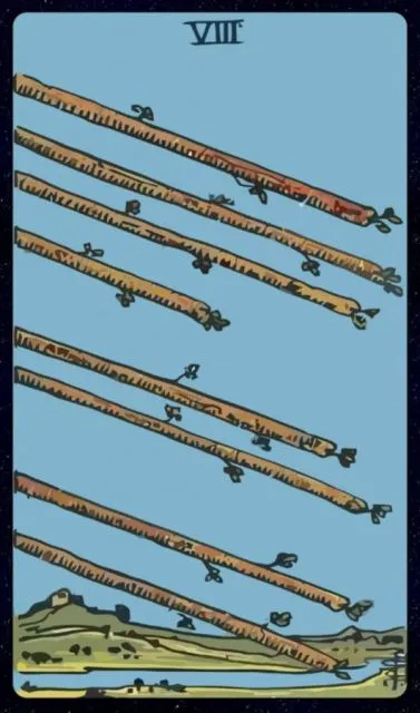 Tarot Reading: Week 2-Asmara 20 Eight of Wands