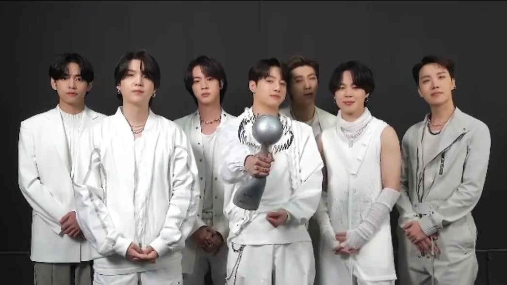 BTS Menang Global Recording Artist of the Year Award IFPI 2 Tahun Berturut-Turut 4 Tangkapan layar pidato kemenangan BTS dalam IFPI