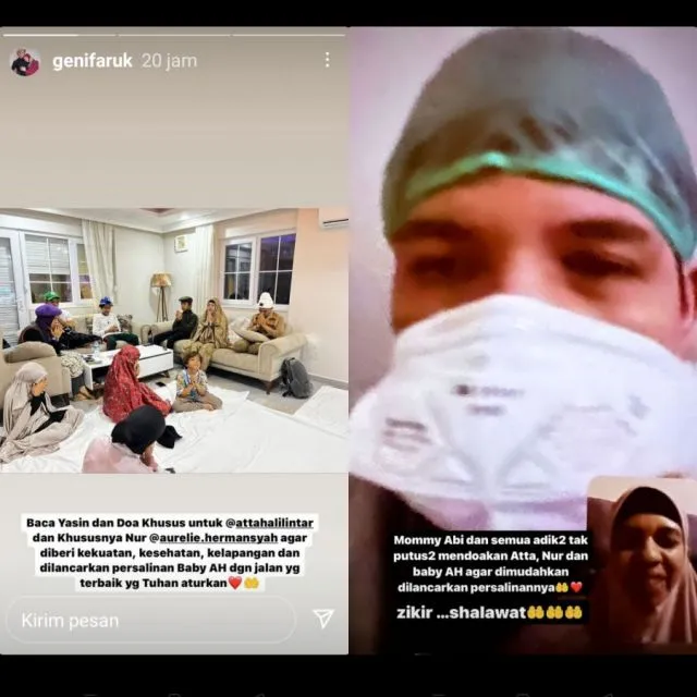 Gen Halilintar Gelar Doa Bersama Menyambut Persalinan Aurel, Penuh Haru! 3 Gen Halilintar doa bersama