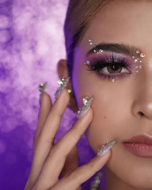8 Ide Makeup Face Stickers yang Kembali Jadi Tren. Colorful! 13 Tren face stickers