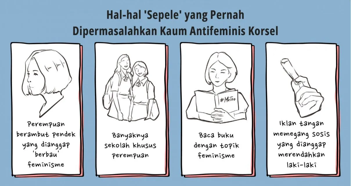 Di Balik Masifnya Gerakan Antifeminis Korea Selatan. Apa Pemicunya? 6 Antifeminis Korea Selatan