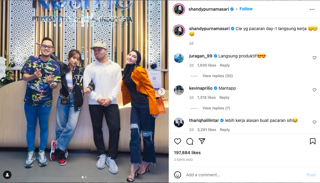 Shandy Purnamasari Beberkan Day 1 Resminya Hubungan Fuji dan Thariq 2 Thariq dan Fuij day 1
