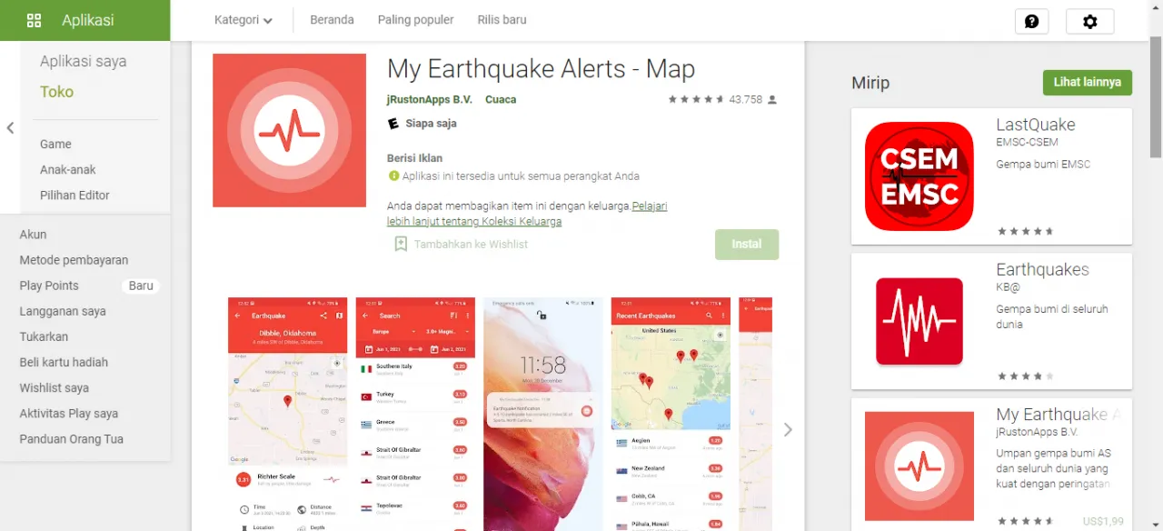 7 Aplikasi Pendeteksi Gempa Akurat yang Bisa Bantu Kamu Lebih Waspada 11 My Earthquake Alerts