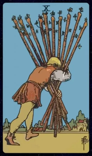 Tarot Reading: Week 2-Asmara 25 Ten of Wands