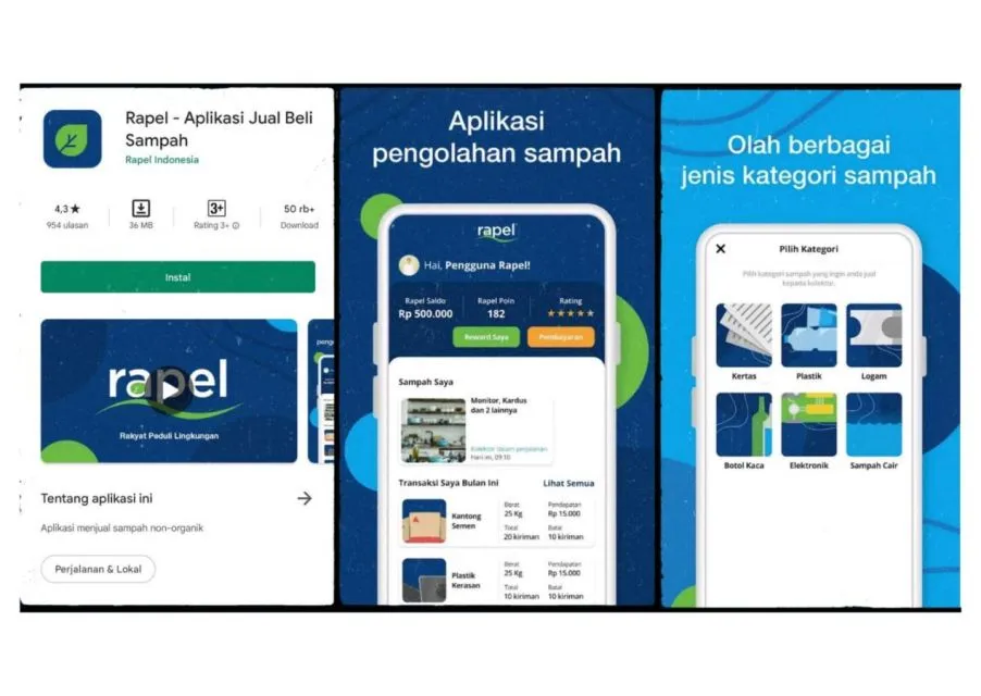 14 Aplikasi Daur Ulang yang Bisa Ubah Sampahmu Jadi Cuan. Cus Lah! 18 aplikasi sampah Rapel