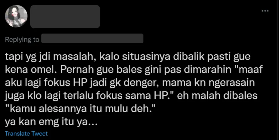 Curhat Kocak Warganet Saat Ngajak Ngobrol Orang Tua yang Sedang Main HP 14 Mama bete
