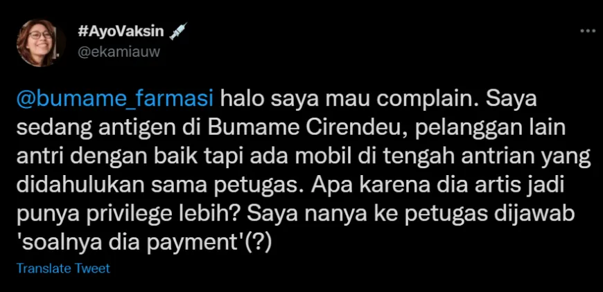 Cinta Laura Dituding Serobot Antrean Tes PCR, Banjir Kritikan Warganet 4 warganet protes pelayanan tes PCR