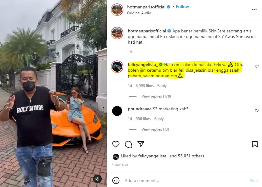 Felicya Angelista Ajak Hotman Paris Bertemu, Beri Respons Usai Disomasi 6 Felicya Angelista disomasi Hotman Paris