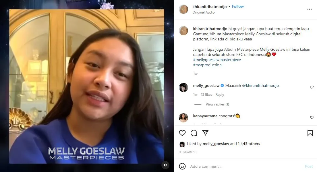 Anak Mayangsari Terjun ke Dunia Musik, Ikut Proyek Album Milik Melly Goeslaw 4 Anak Mayangsari terjun ke dunia musik