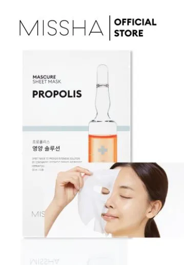 Daftar Skincare Berbahan Propolis yang Bisa Bikin Kulitmu Glowing 14 Missha Mascure Nutrition Sheet Mask