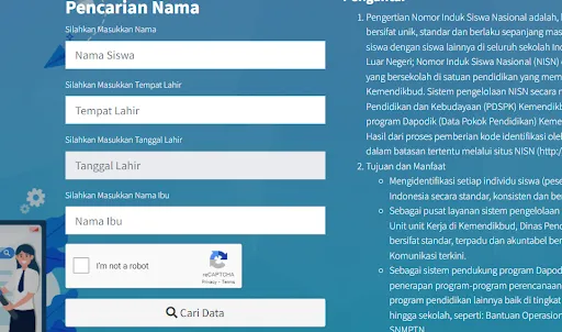 Cara Cek NISN Siswa Secara Online tanpa Kartu Kesiswaan 6 Cek NISN Kemendikbud