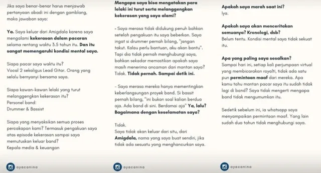 Aya Canina Alami Kekerasan dalam Hubungan, Jadi Alasan Keluar dari Amigdala 5 aya canina kekerasan