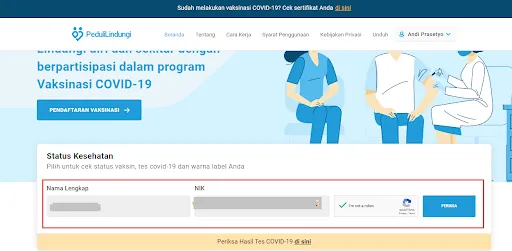Cara Daftar Peduli Lindungi Lewat Aplikasi Semenit Jadi! 4 Daftar PeduliLindungi