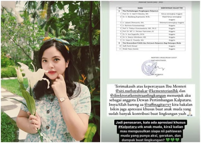 Tasya Kamila Buat Apresiasi Khusus Anak Muda yang Berkontribusi pada Lingkungan 3 Tasya Kamila ditunjuk sebagai Dewan Pertimbangan Kalpataru