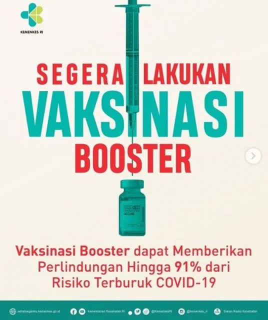 Kemenkes Tetapkan Aturan Baru Jarak Vaksin Booster, Dipercepat Menjadi 3 Bulan 4 Vaksinasi
