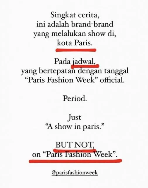 Geprek Bensu Digunjing Warganet sampai Trending di Twitter, Begini Penjelasan Jordi Onsu 4 Fashion show in Paris
