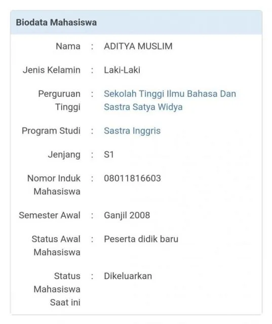 Tretan Muslim Pernah Kuliah di 3 Kampus, Warganet Sindir Wirda Mansur 5 Tretan Muslim kuliah di tiga tempat
