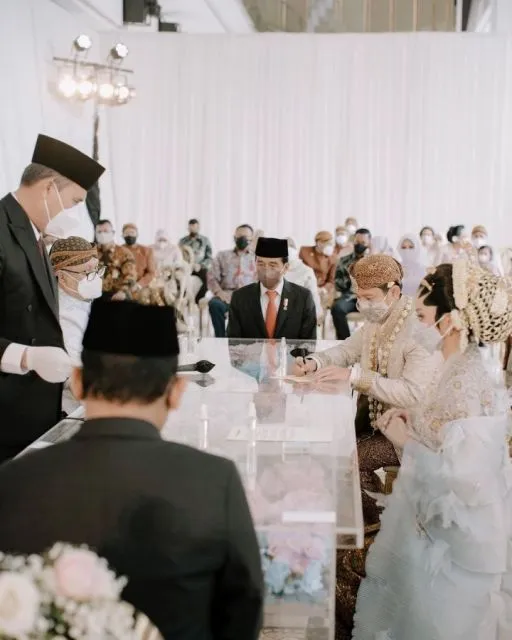 Belva Devara dan Sabrina Anggraini Menikah, Presiden Joko Widodo dan Menteri Pratikno jadi Saksi 3