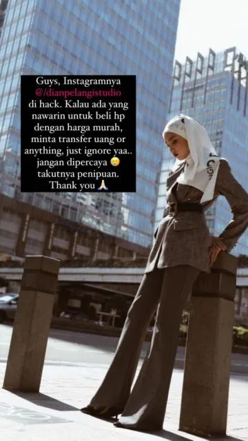 Akun Instagram Dian Pelangi Dibajak, Digunakan Jualan Ponsel Murah 4 Dian Pelangi