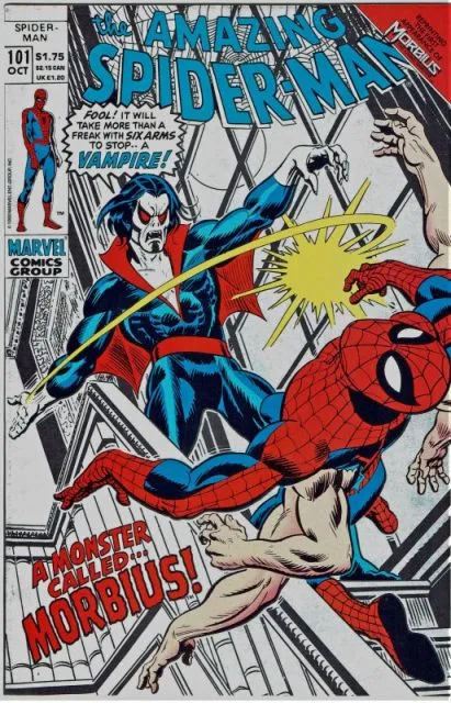 Mengenal Morbius, Karakter dari Spin-Off Film Spider-Man 6 cover komik Amazing Spider man #101