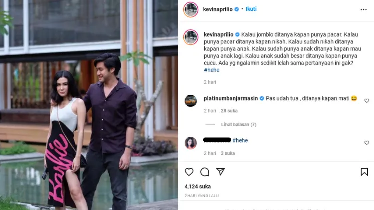 Kevin Aprilio Jengah Ditanya Soal Momongan, Curahkan Isi Hati di Media Sosial 4 kevin aprilio
