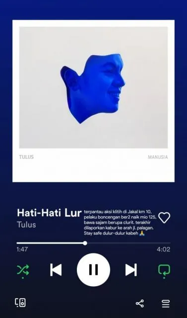 Beragam Plesetan Lagu Baru Tulus Versi Warganet. Kocak Semua! 11 Plesetan lagu baru Tulus